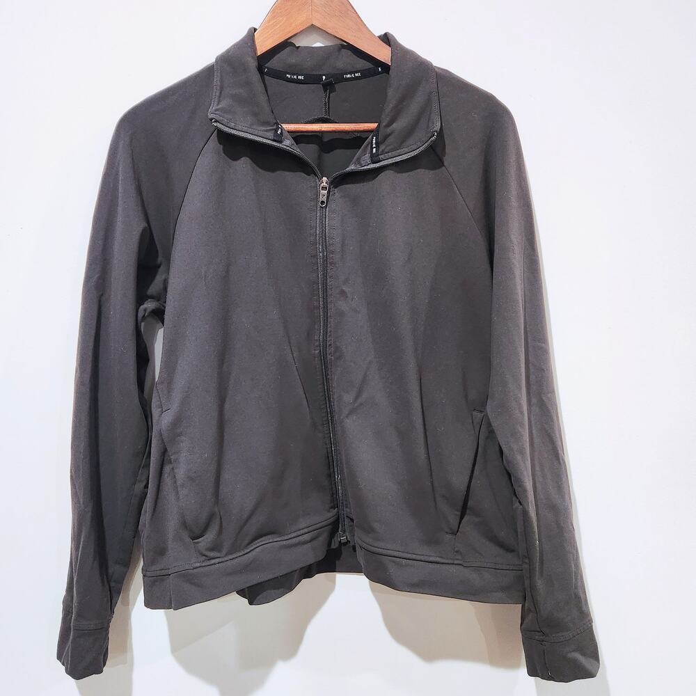 Public Rec Womens Dark Olive Green All Day Full Zip Jacket Size XL Athletic